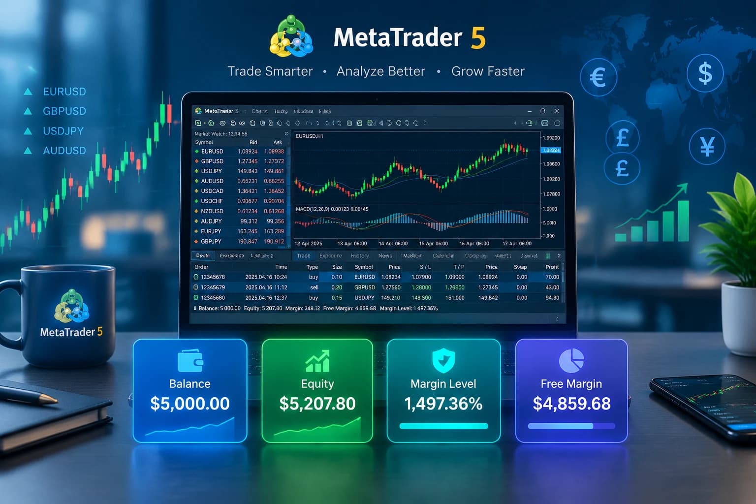 پنجره ترمینال در متاتریدر